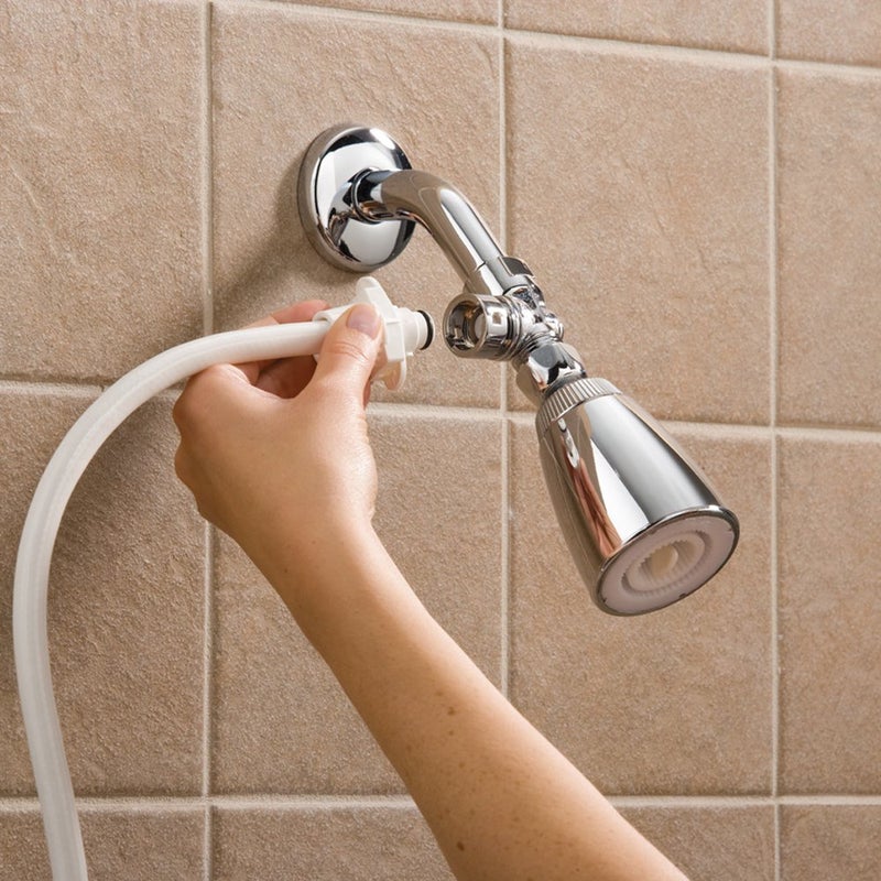 Rinse Ace Snap 'N Spray Quick-Connect and Detachable Shower Hose with On/Off Sprayer, White, 6-Foot - Image 3
